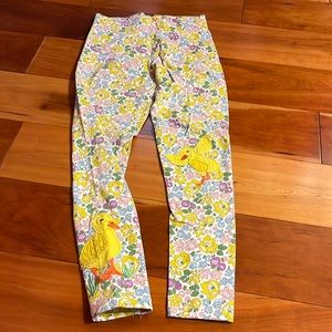 Boden Chick Appliqué Floral Leggings size 8-9